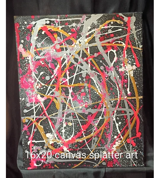 16x20 splatter art