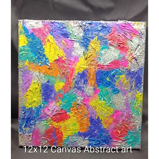 12x12 canvas acrylic painting