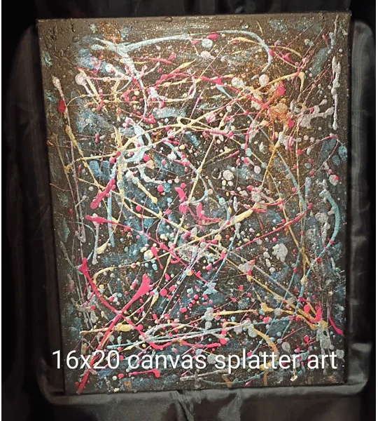 16x20 splatter art