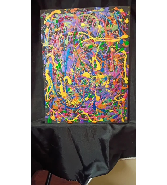 16x20 splatter art