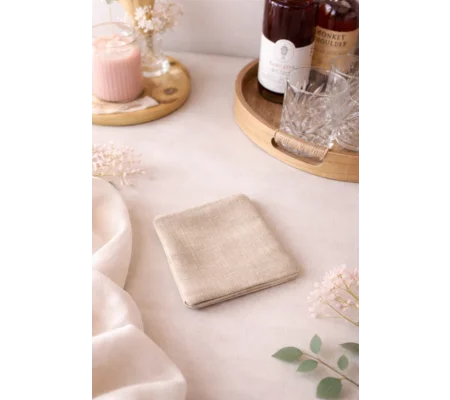 Coasters (4 Pack) - Oatmeal Linen