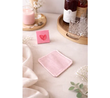 Coasters (4 pack) - Blush Linen