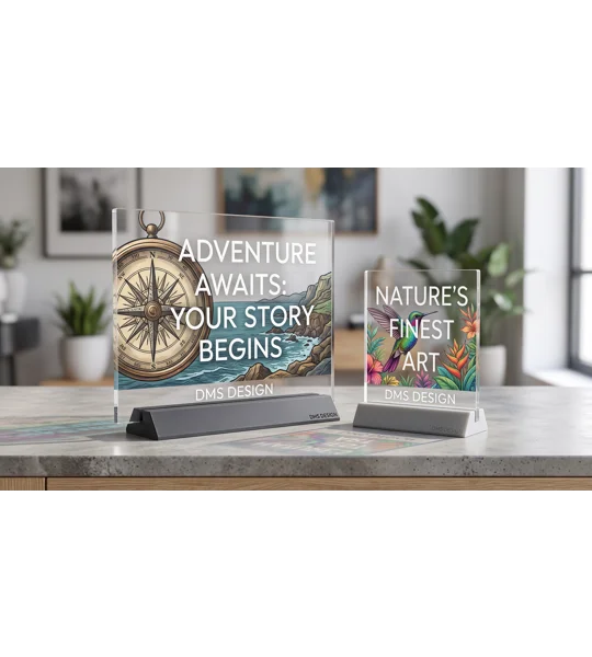 UV Printed Clear Acrylic (Text + Image)
