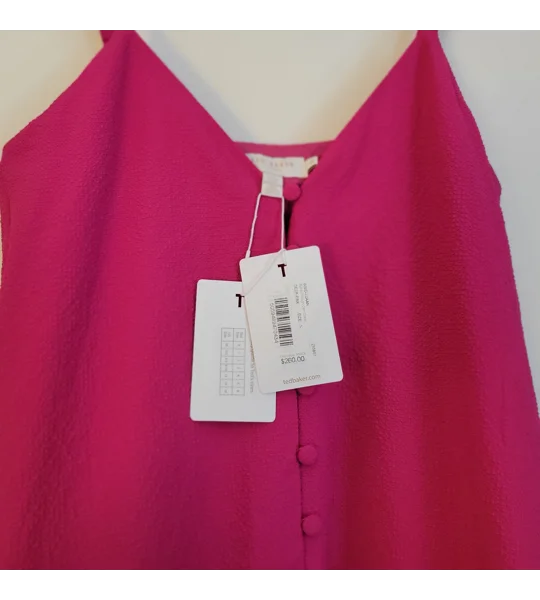 Ted Baker Women’s Luaan Deep Pink Button Through