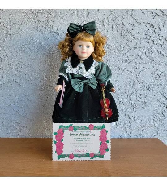 Victorian Collection Genuine Porcelain Doll Alice Ed-1995 By Melissa Jane