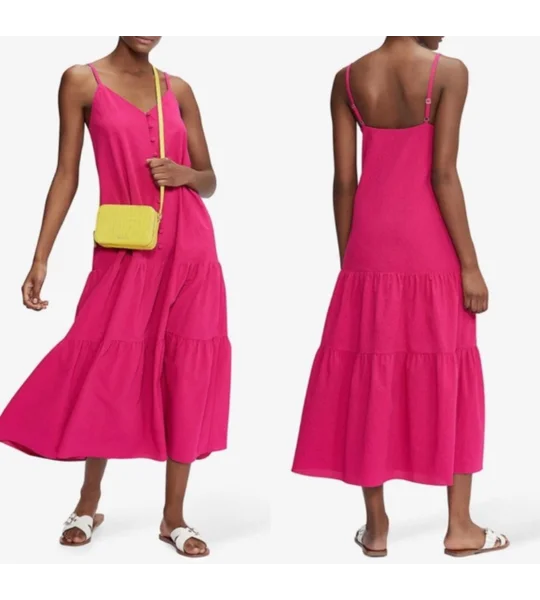 Ted Baker Women’s Luaan Deep Pink Button Through