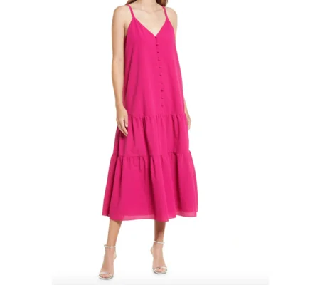 Ted Baker Women’s Luaan Deep Pink Button Through