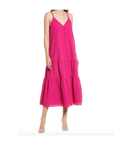 Ted Baker Women’s Luaan Deep Pink Button Through