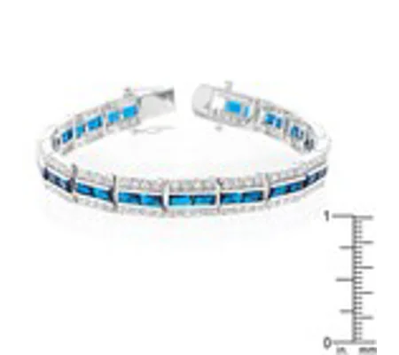 Balboa Blue Cubic Zirconia Bracelet