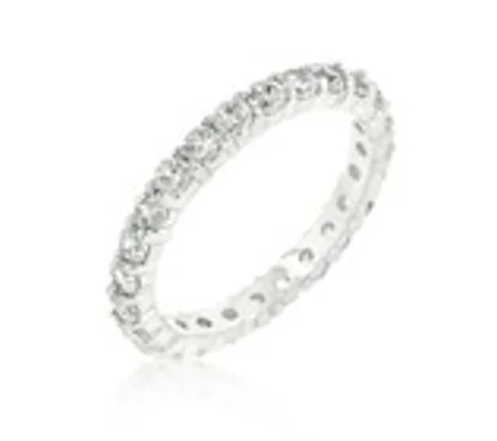 Cubic Zirconia Eternity Band
