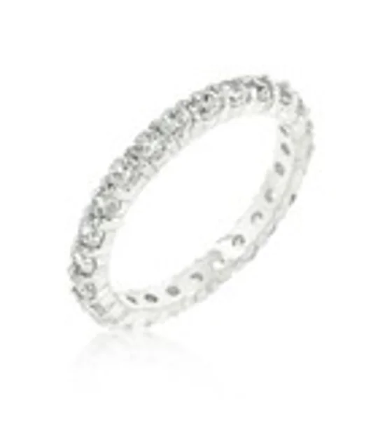 Cubic Zirconia Eternity Band