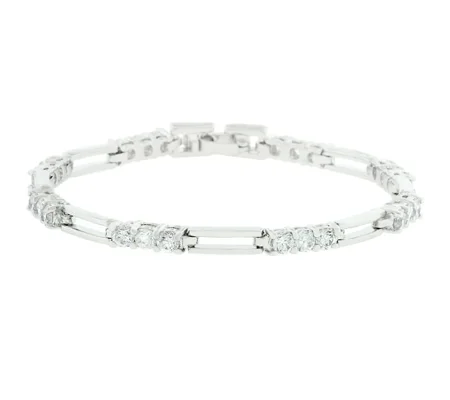 Elegant Triplet Cubic Zirconia Bracelet