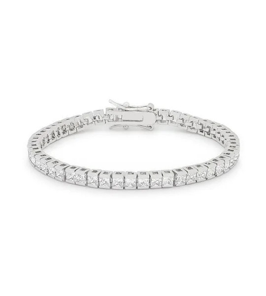 Princess Cubic Zirconia Tennis Bracelet