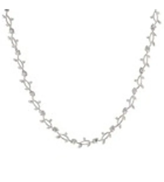 Rhodium Plated Vineyard Necklace