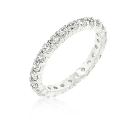 Cubic Zirconia Eternity Band