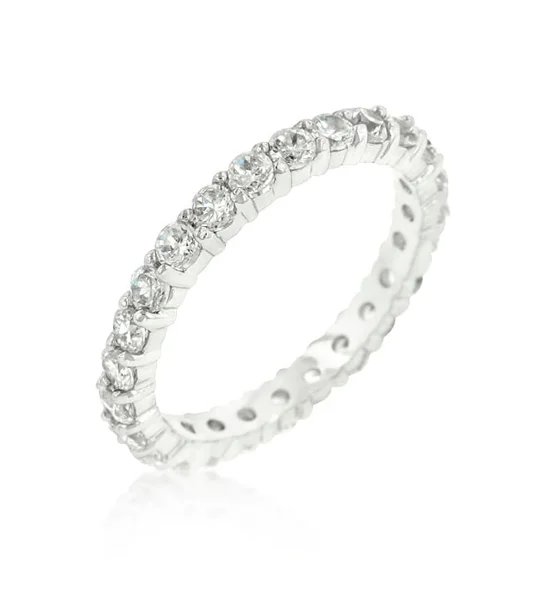 Cubic Zirconia Eternity Band