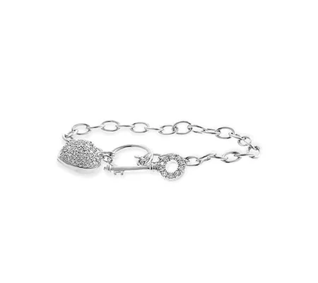 Heart and Key Bracelet