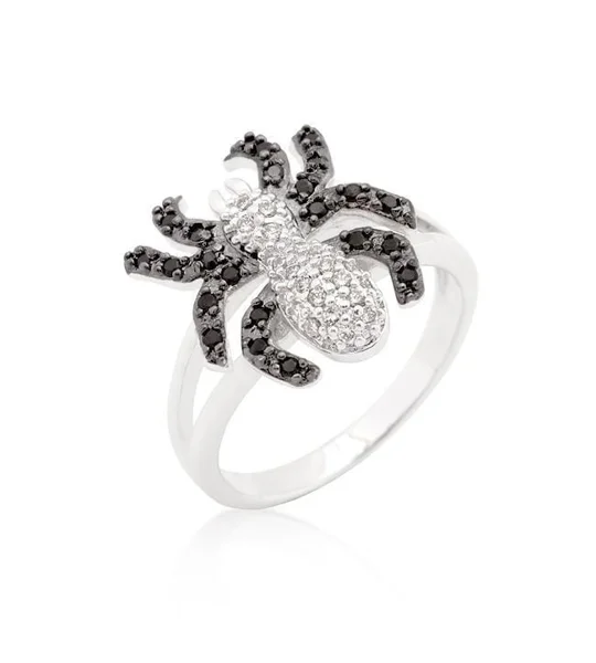 Cubic Zirconia Spider Fashion Ring