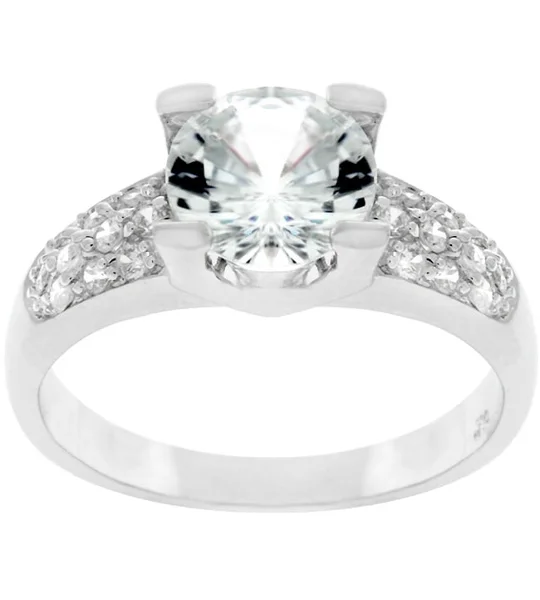 Classic Clear Engagement Ring