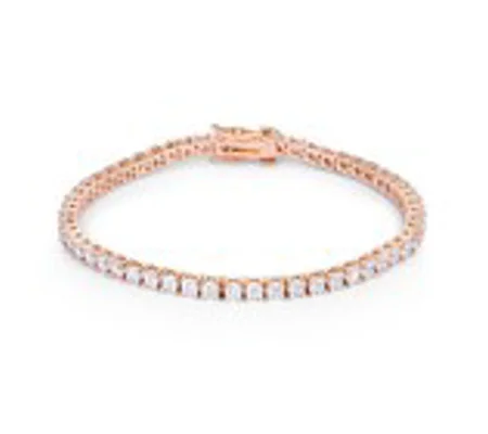 5.75ct Rose Goldtone Cubic Zirconia Tennis Bracelet