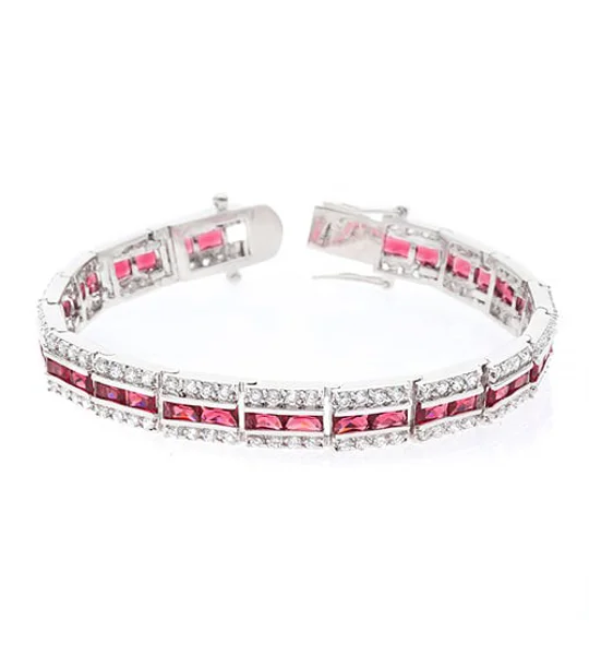 Balboa Red Cubic Zirconia Bracelet