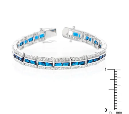 Balboa Blue Cubic Zirconia Bracelet