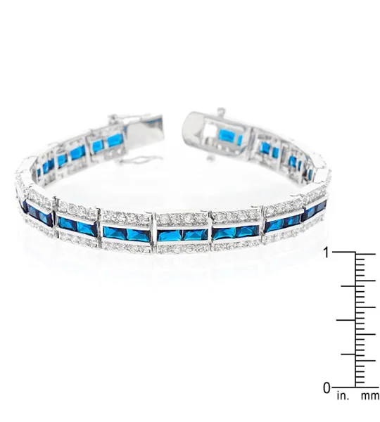 Balboa Blue Cubic Zirconia Bracelet