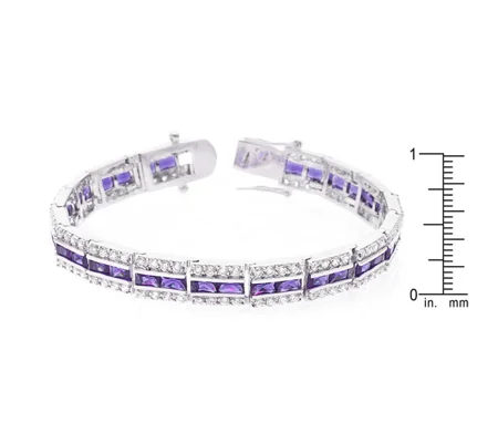 Balboa Purple Cubic Zirconia Bracelet