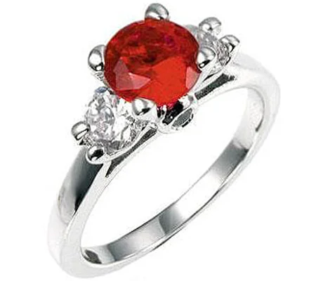 Mini Ruby Triplet Ring