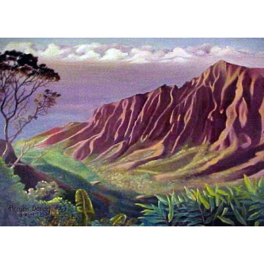 Kalalau Valley (5 x 7 canvas print)