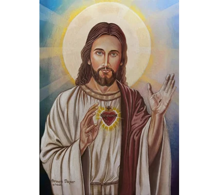 Most Sacred Heart - The Promise (7 x 5 canvas print)