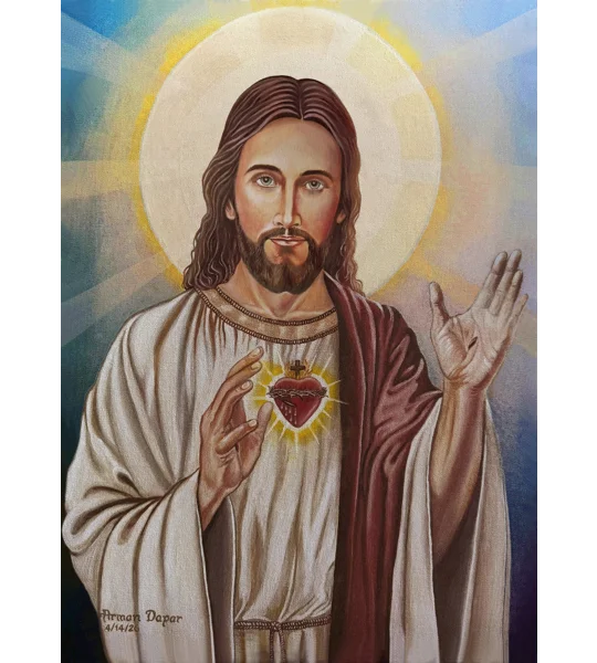 Most Sacred Heart - The Promise (7 x 5 canvas print)
