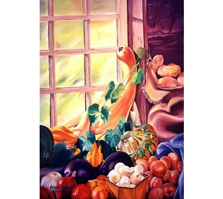 Sunlit Abundance (7 x 5 canvas print)