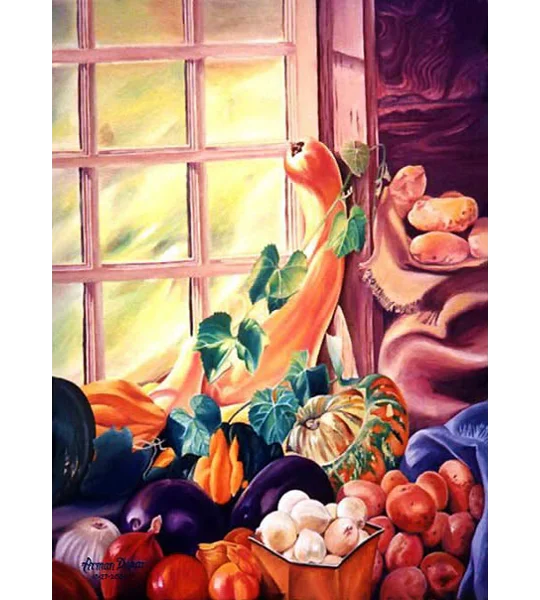 Sunlit Abundance (7 x 5 canvas print)