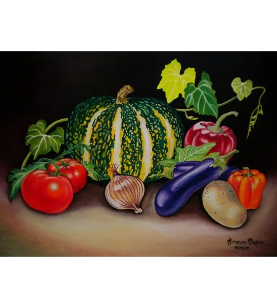 The Harvest Table (5 x 7 canvas print)