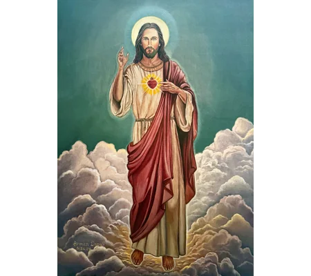 The Sacred Heart in Glory (5 x 7 canvas print)
