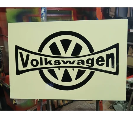 Volkswagon cream sign