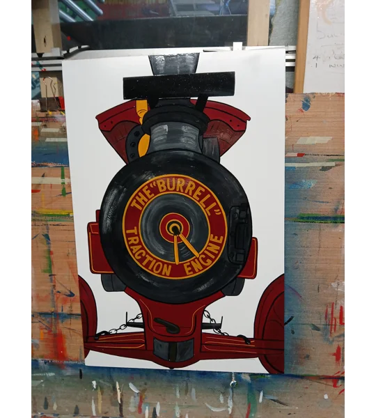 Burrel steam logo