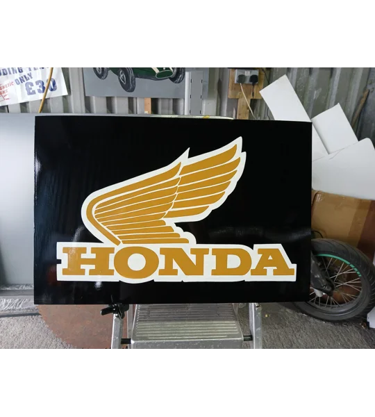 Honda black gold logo