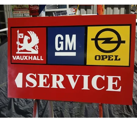Vauxhall service sign