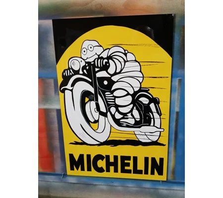 Michelin man on bike