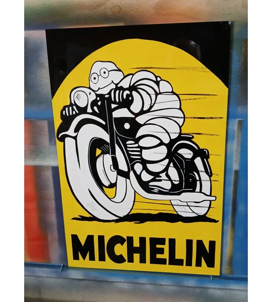 Michelin man on bike