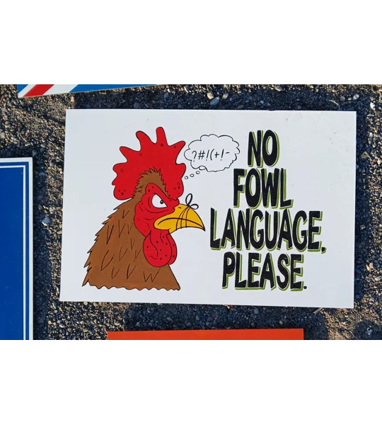 No fowl language