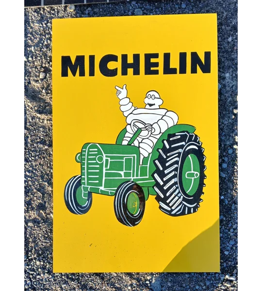 Michelin man on tractor