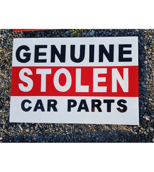 Genuine stolen parts