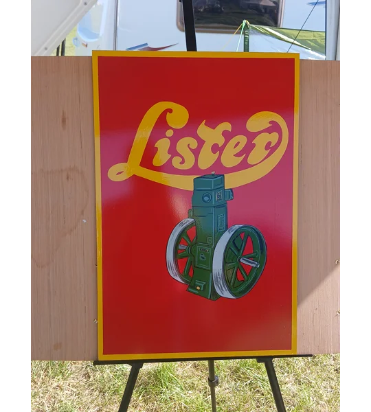 Lister engine sign
