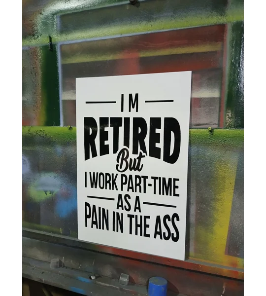 Retired sign