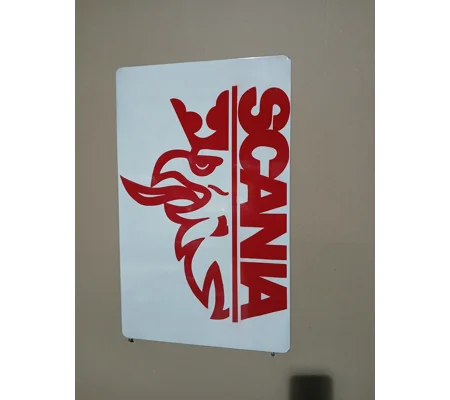 Scania red white
