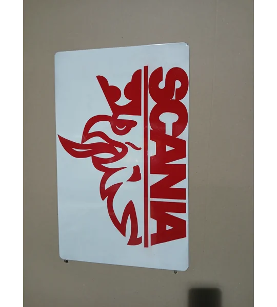 Scania red white