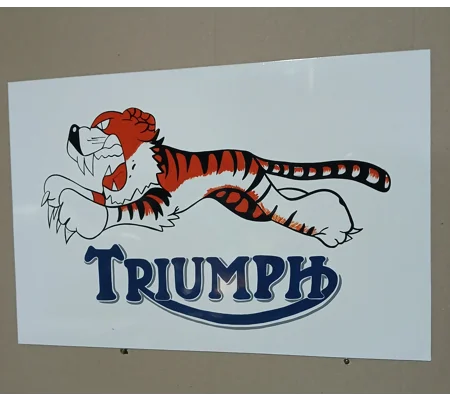 Triumph tiger logo sign